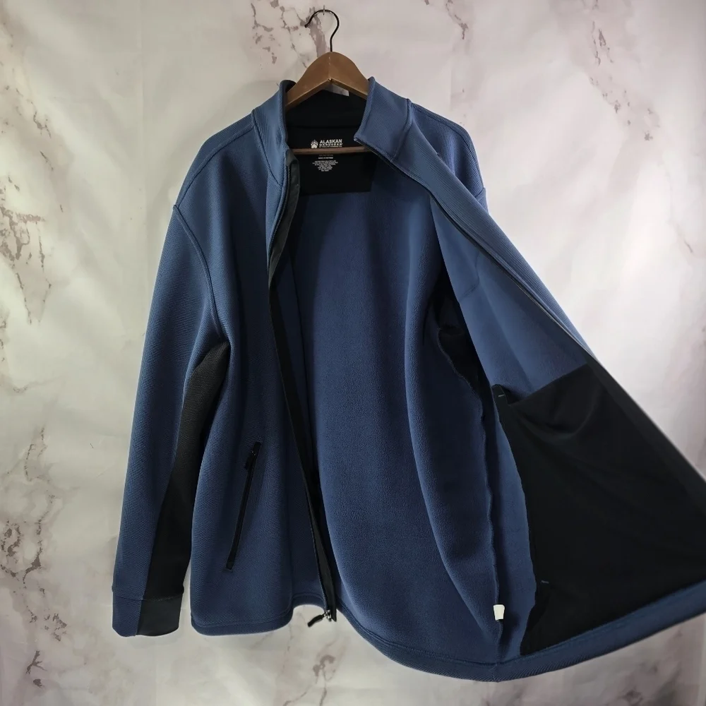 Alaskan Hardgear Jacket Mens 2XL Blue Coat Duluth Wind Stopper Prudhoe Bay Zip